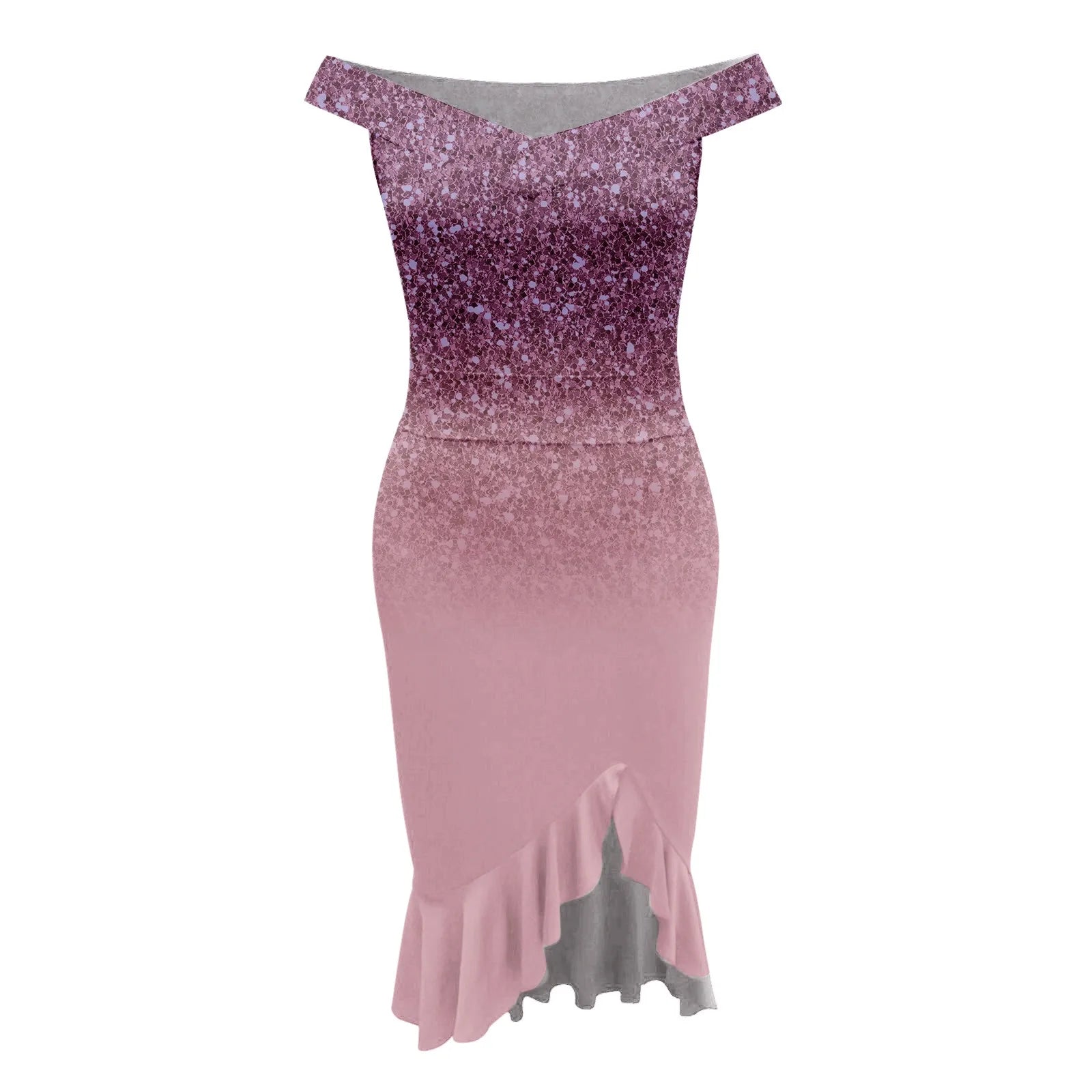 Vestido Aria – Festa & Elegância com Ombro a Ombro e Fenda